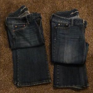 American Eagle jeans lot women’s size 4 stretch